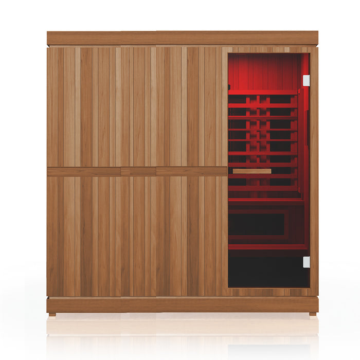 Finnmark FD-5 Trinity XL 3-IN-ONE / Spectrum Plus infrared heaters, Traditional Steam Sauna Heater & Spectrum Red Light™ Therapy Combo (4 Person)