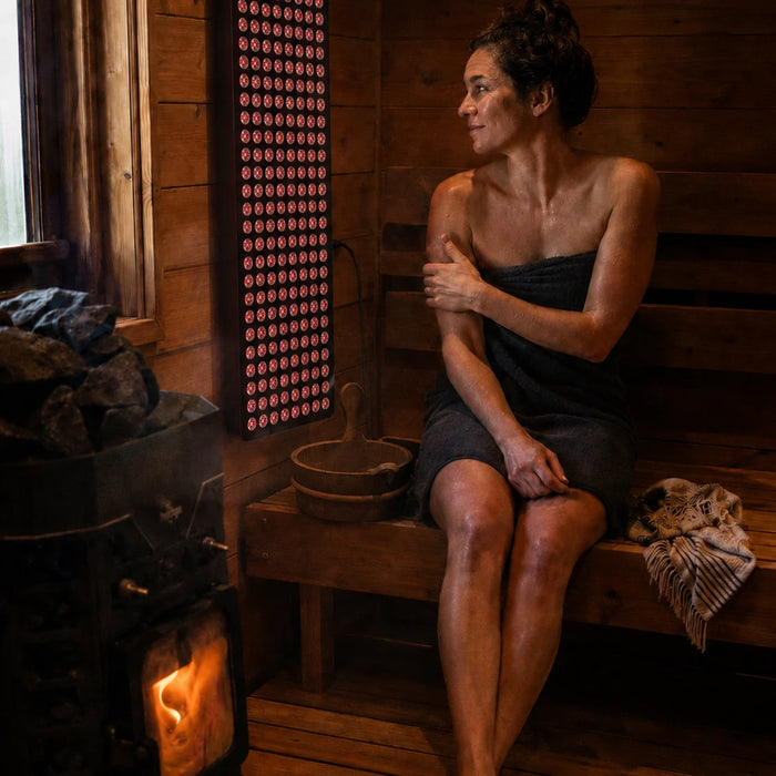 Hooga Health Blaze Red Light Therapy Panel for Sauna (36.6″× 12″× 2.2″)