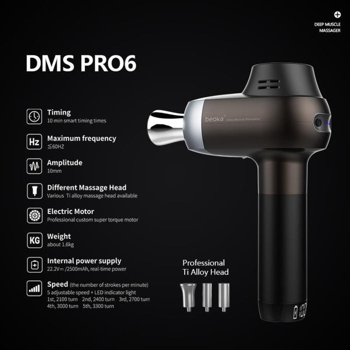 Dr. Fuji® DMS PRO6 Deep Muscle Stimulator with Professional Ti Alloy Head