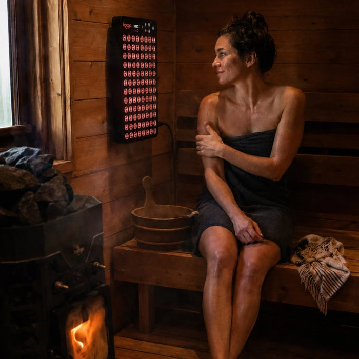 Hooga Health Ember Red Light Therapy Panel for Sauna (20.1″× 12″× 2.2″)