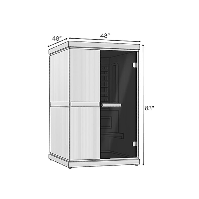 Finnmark FD-4 Trinity 3-IN-ONE, Spectrum Plus infrared heaters, Traditional Steam Sauna Heater & Spectrum Red Light™ Therapy Combo (2 Person)